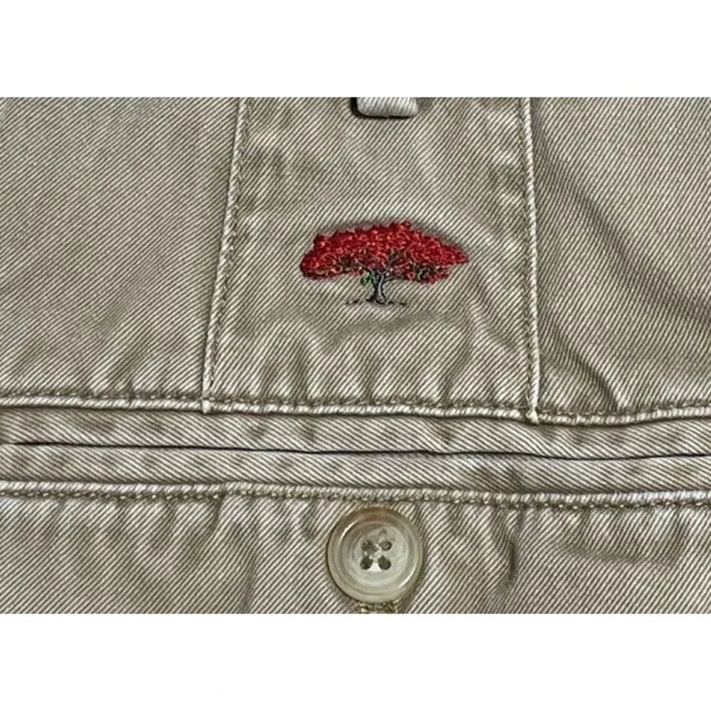 Peter Millar Golf Shorts Mens Size 40 Beige Tan Flat Front Pima Cotton Chino
